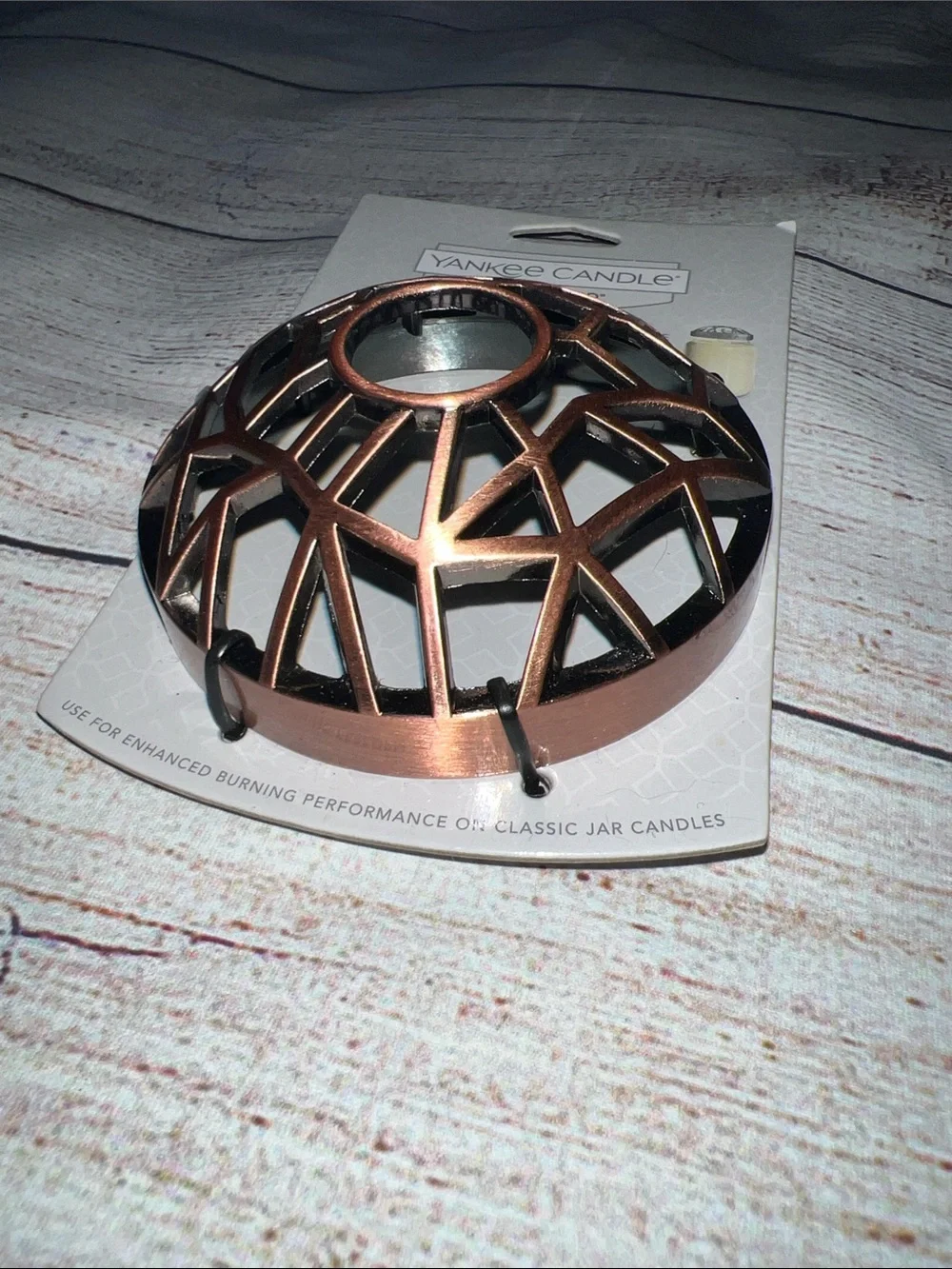 Yankee Candle Copper Geometric Illuma-Lid Candle Topper